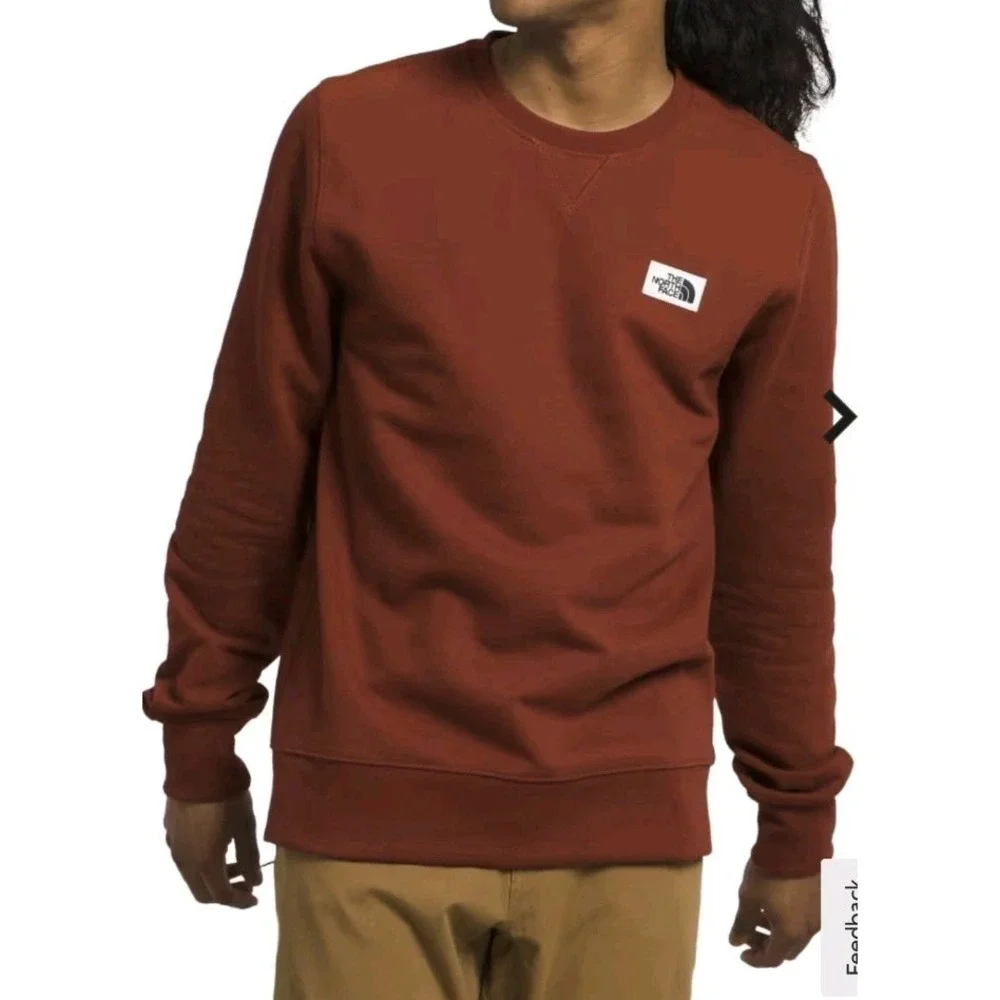 The North‎ Face Heritage Patch Crew Neck Sweatshirt M Woman Mauve Pink Pullover